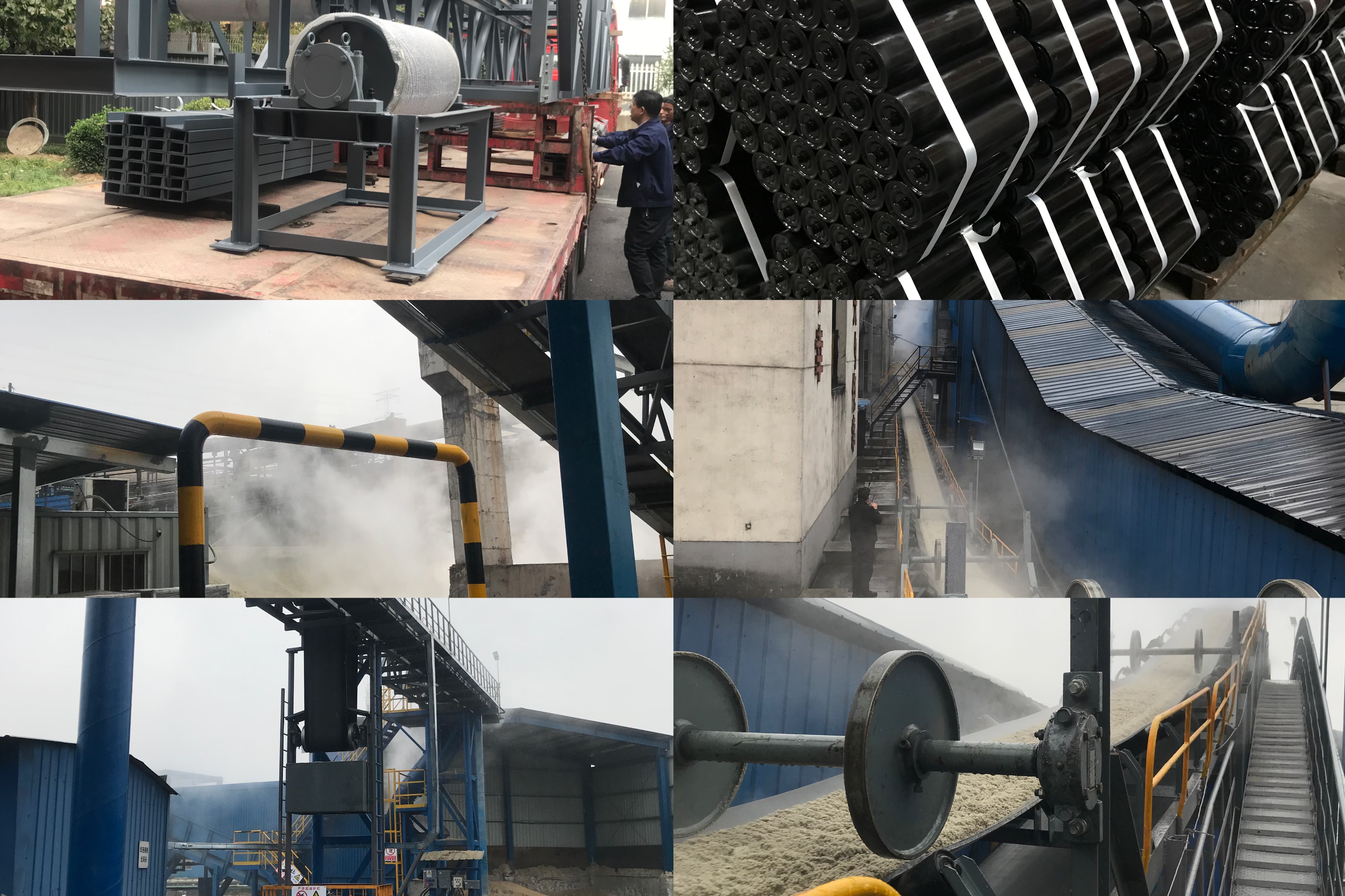 Producción, instalación y puesta en marcha de cintas transportadoras.