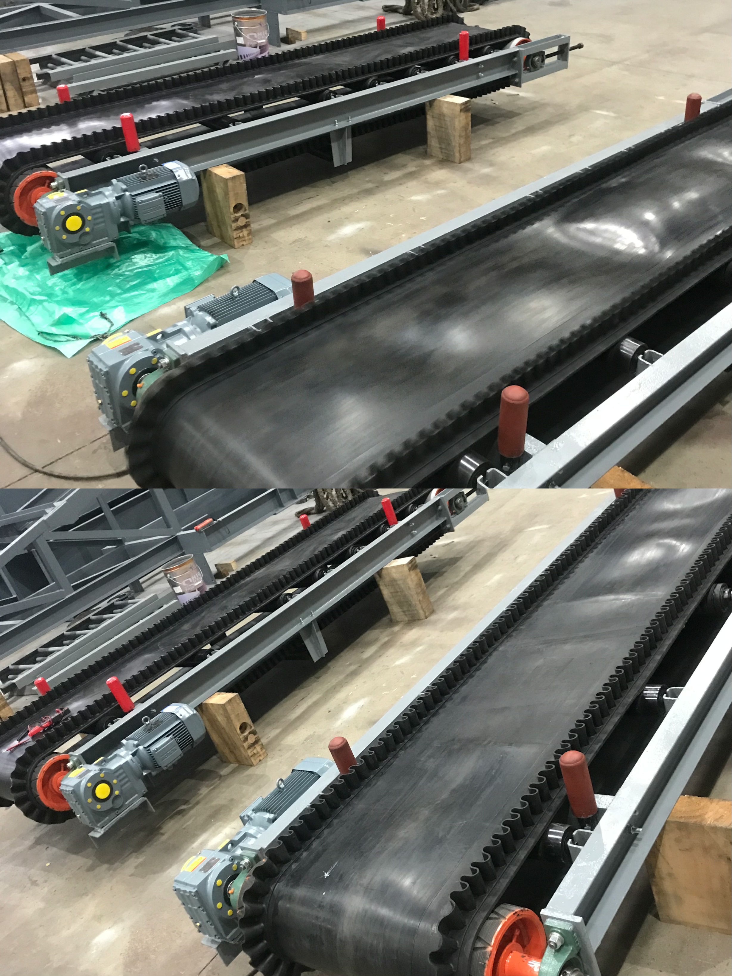 Puesta en marcha, instalación y entrega de cinta transportadora.
